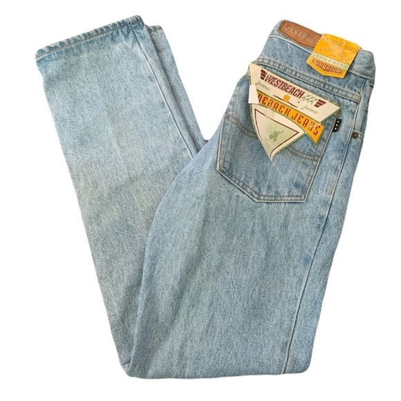 Westbeach 30 Light Blue NOS Vintage Jeans - Picture 3 of 4